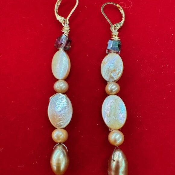 Fresh Water Pearl Earrings - Holiday Sale - Picture 1 of 2